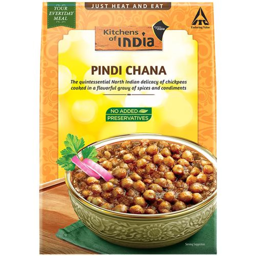 Kitchens Of India Pindi Chana - ITC Ready To Eat Indian Dish, 285 g Carton-2.webp